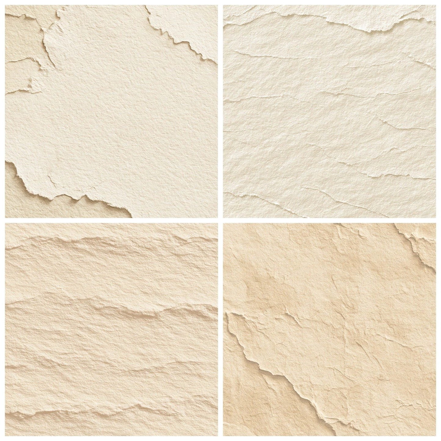 Soft Torn Cream Paper Digital Paper Pack (DDD008823)