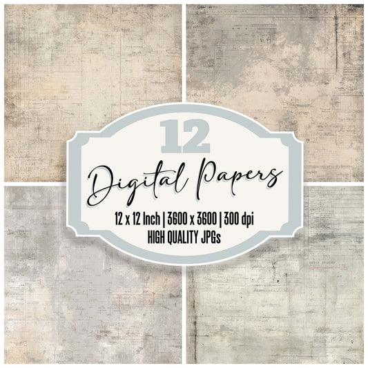 Old Aviation Log Background Digital Paper Pack (DDD008873)