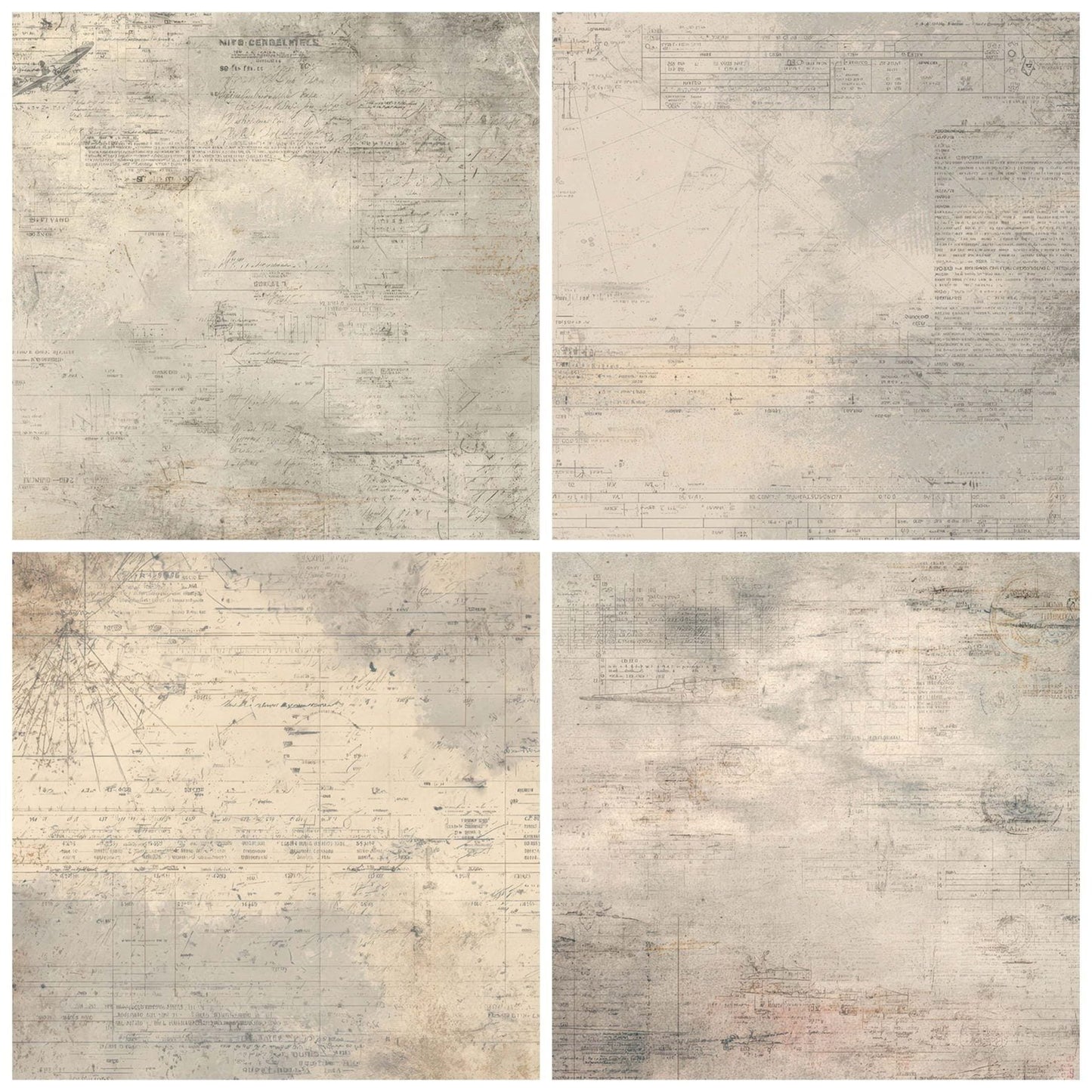Old Aviation Log Background Digital Paper Pack (DDD008873)