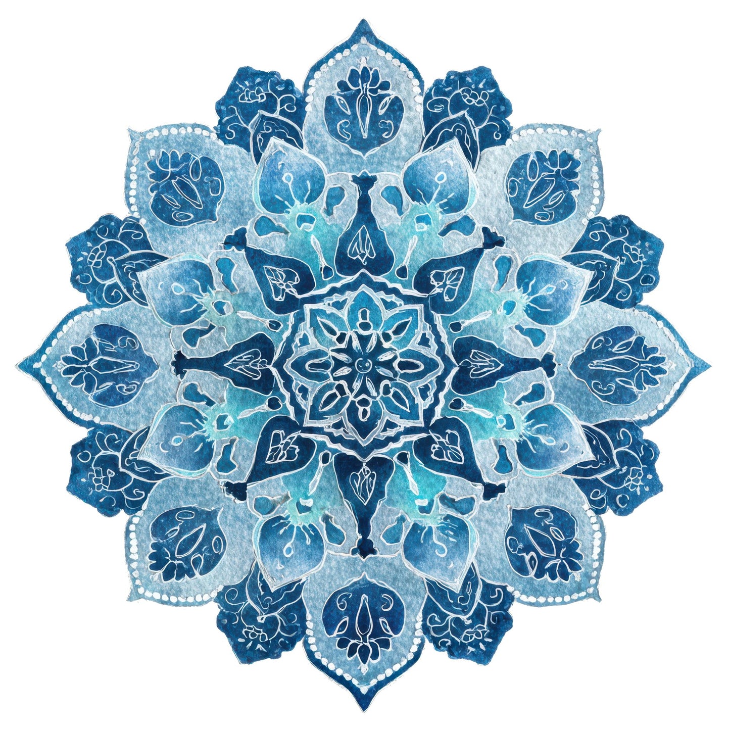 Christmas Folk Art Snowflake Fussy Cut Sheets (DDD009261)