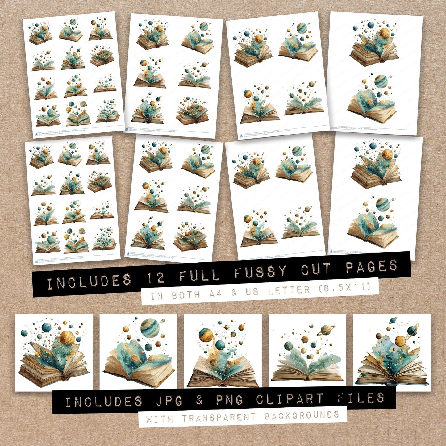 Cosmic Storybook Fussy Cut Sheets (DDD009389)