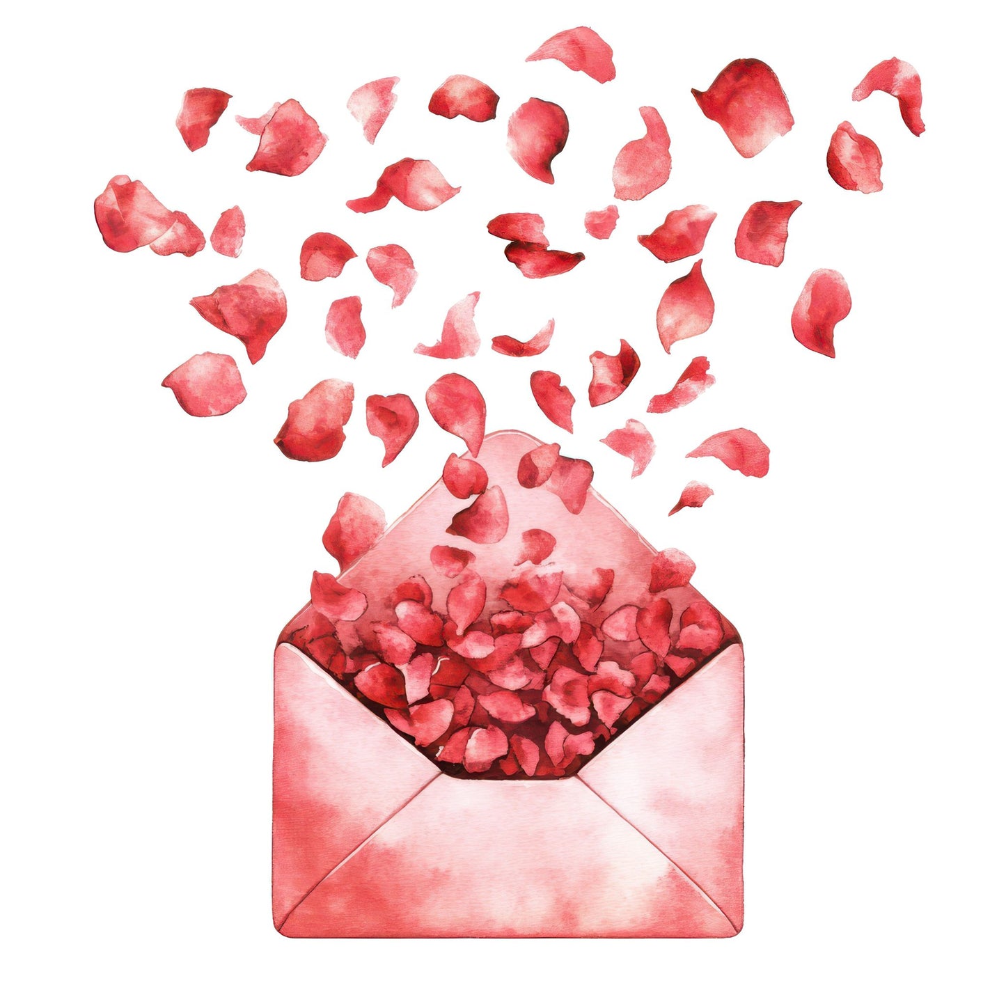 Envelope with Rising Petals Fussy Cut Sheets (DDD009558)