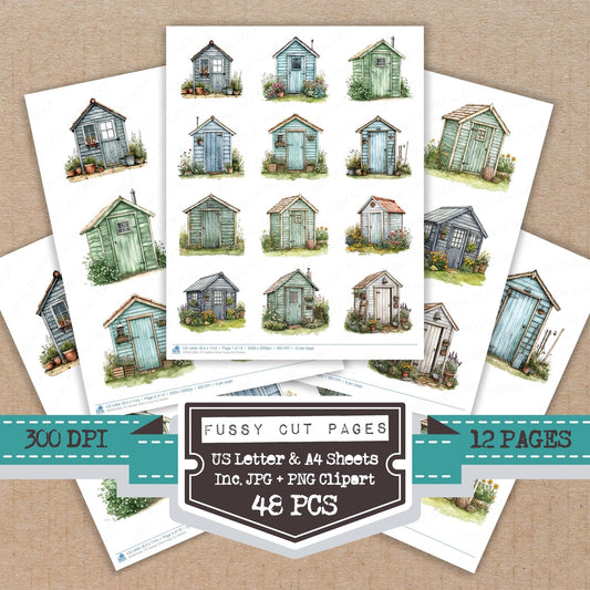 Garden Shed Fussy Cut Sheets (DDD010060)