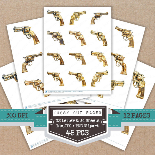 Golden Gun Fussy Cut Sheets (DDD010099)