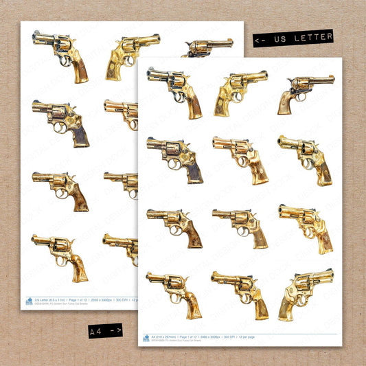 Golden Gun Fussy Cut Sheets (DDD010099)