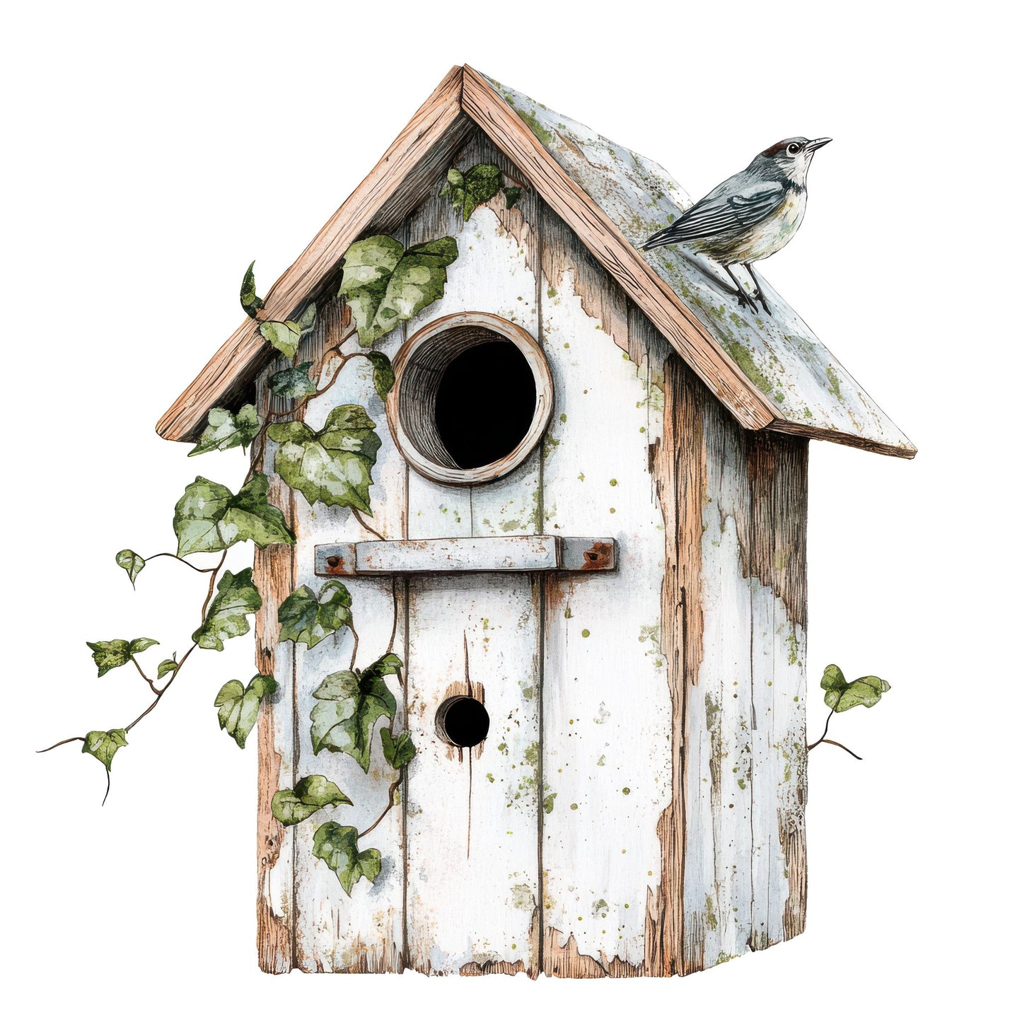 Ivy Covered Birdhouse Fussy Cut Sheets (DDD010260)