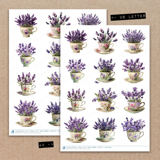 DDD010328_FC Lavender Teacup Fussy Cut Sheets