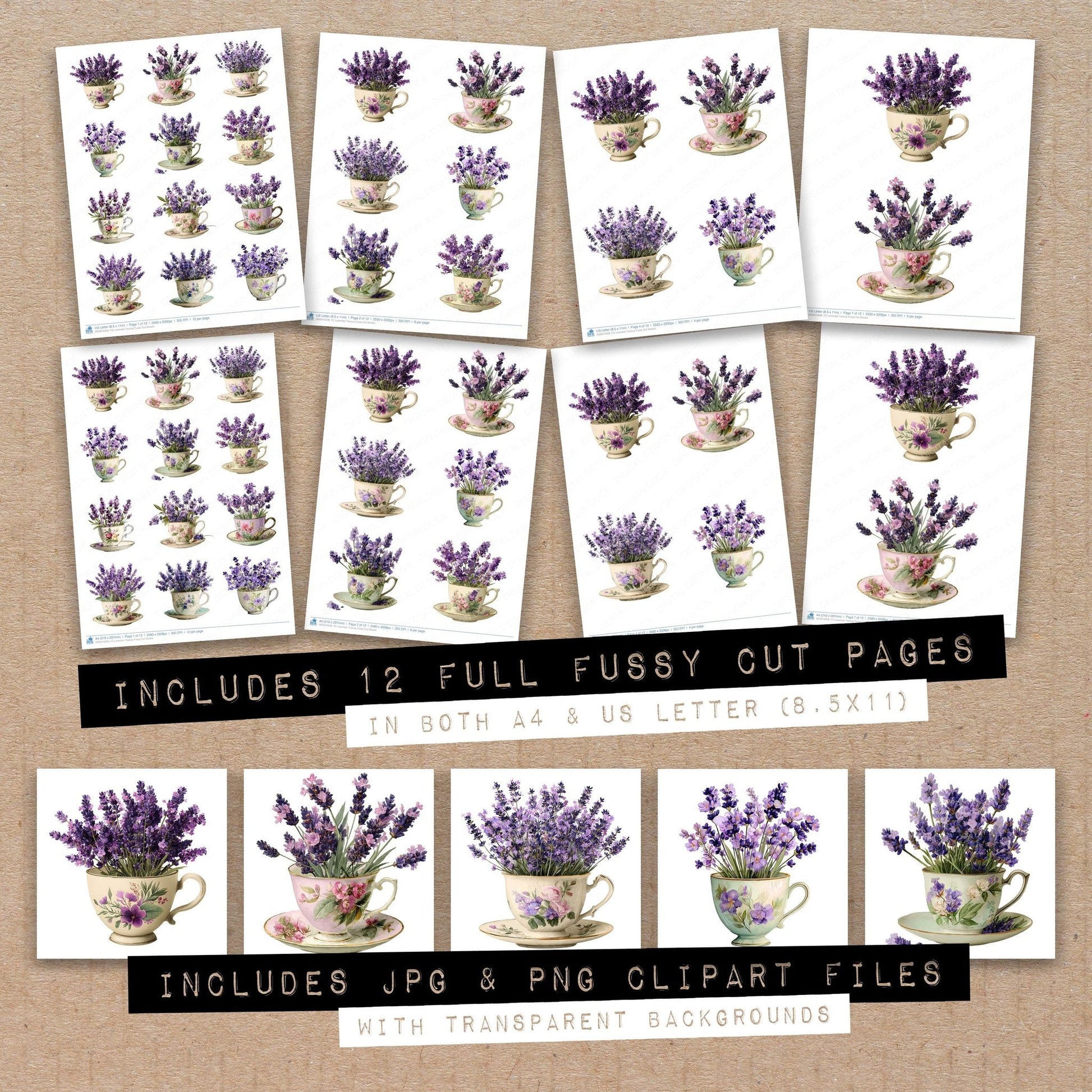 DDD010328_FC Lavender Teacup Fussy Cut Sheets