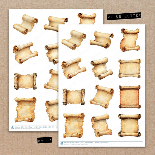 DDD010371_FC Magic Scroll Paper Fussy Cut Sheets