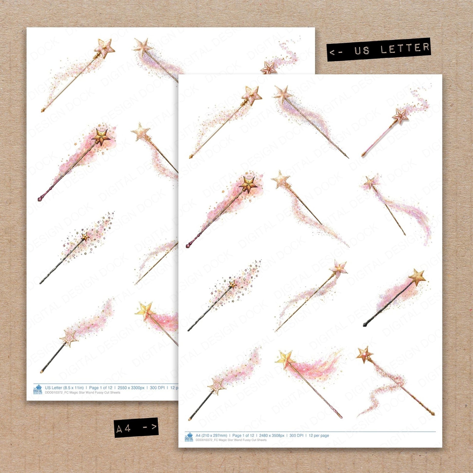 DDD010372_FC Magic Star Wand Fussy Cut Sheets