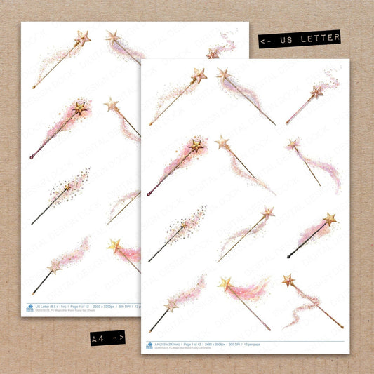 DDD010372_FC Magic Star Wand Fussy Cut Sheets