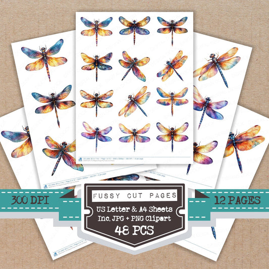 DDD010374_FC Magical Dragonfly Fussy Cut Sheets