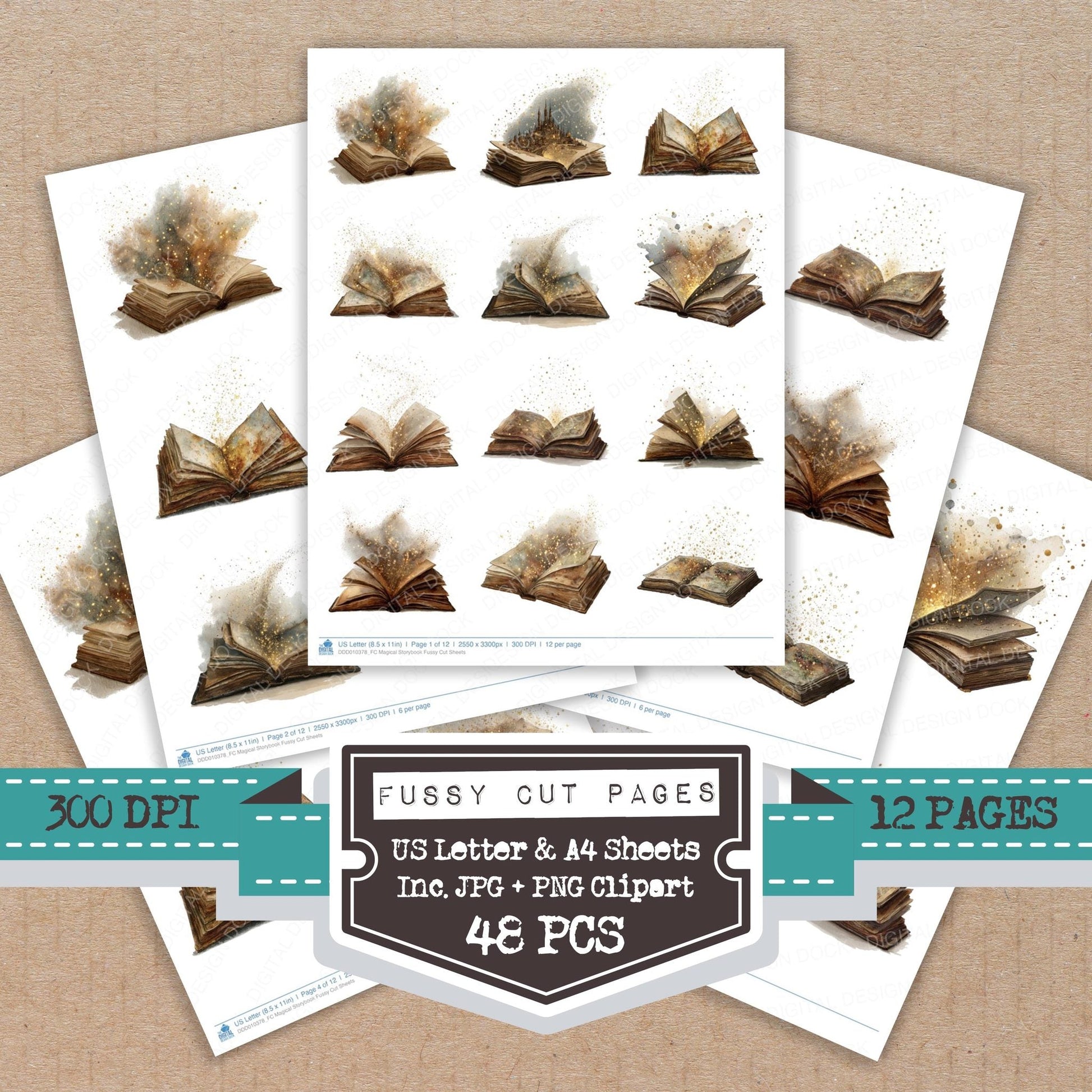 DDD010378_FC Magical Storybook Fussy Cut Sheets