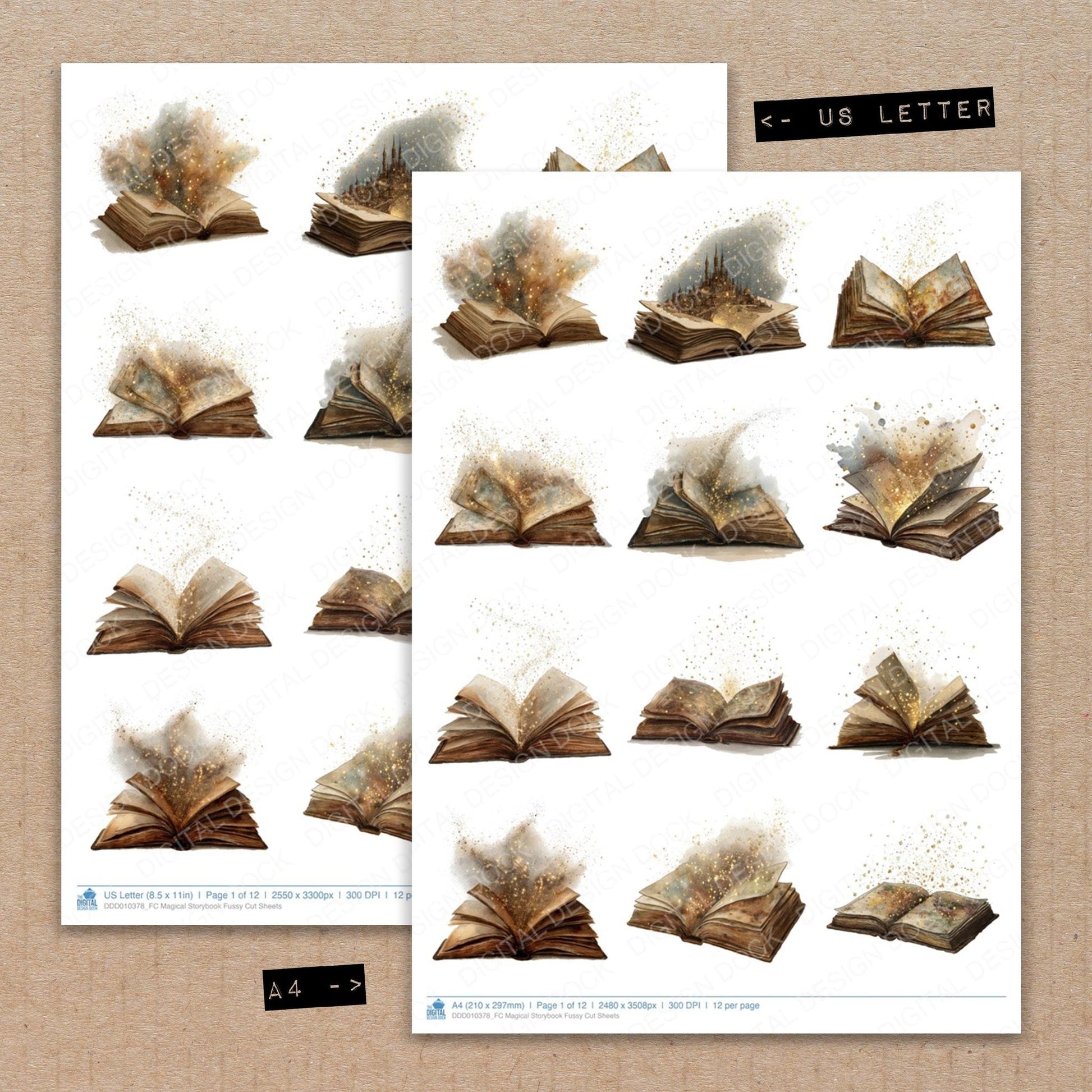 DDD010378_FC Magical Storybook Fussy Cut Sheets