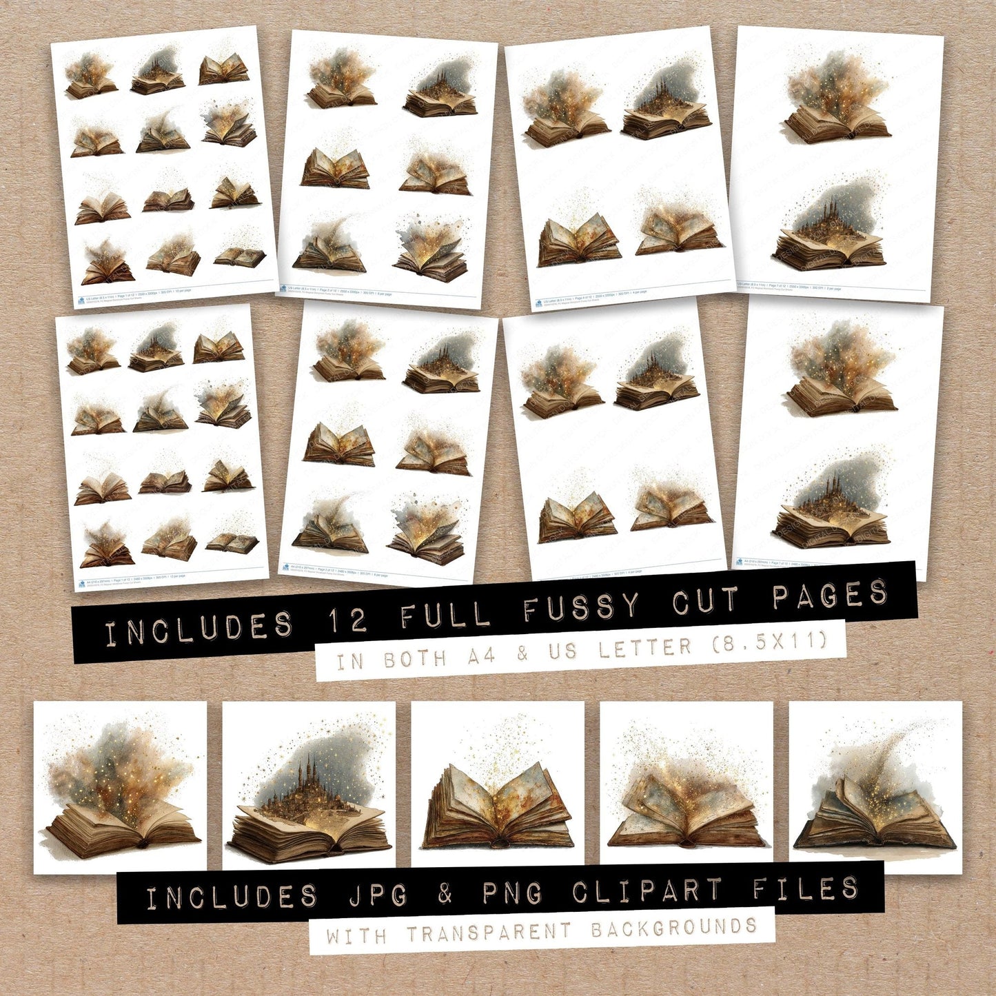 DDD010378_FC Magical Storybook Fussy Cut Sheets
