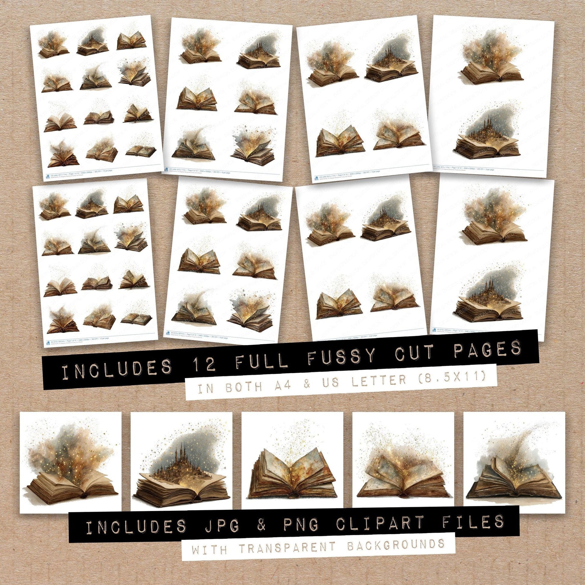 DDD010378_FC Magical Storybook Fussy Cut Sheets