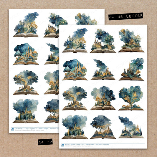 Magical World Open Book Fussy Cut Sheets (DDD010379)