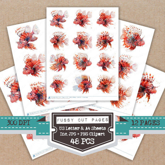 DDD010383_FC Majestic Lionfish Fussy Cut Sheets