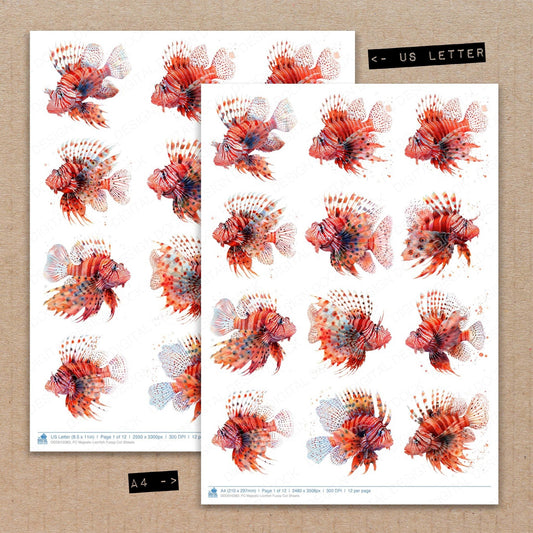DDD010383_FC Majestic Lionfish Fussy Cut Sheets