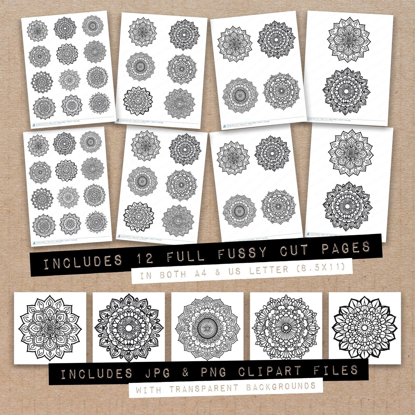 DDD010391_FC Mandala Colouring Page Fussy Cut Sheets