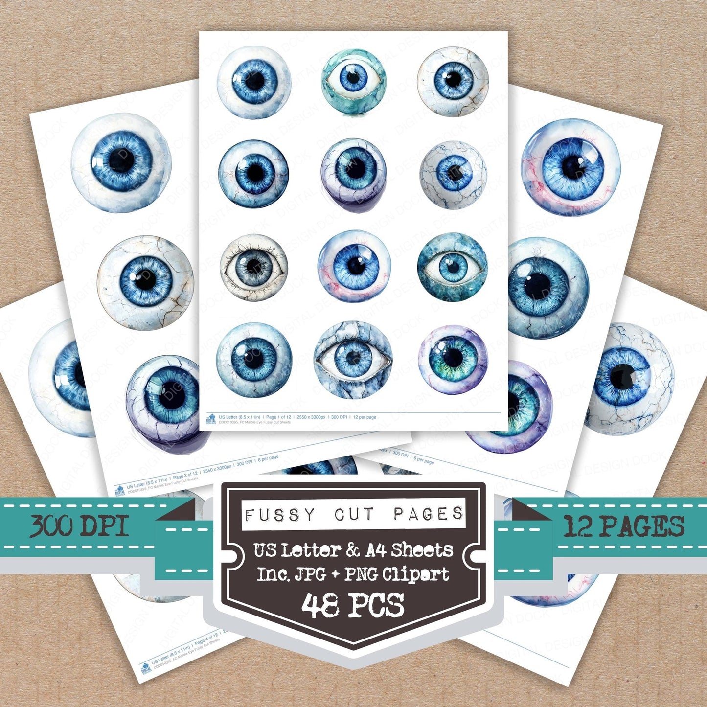 DDD010395_FC Marble Eye Fussy Cut Sheets