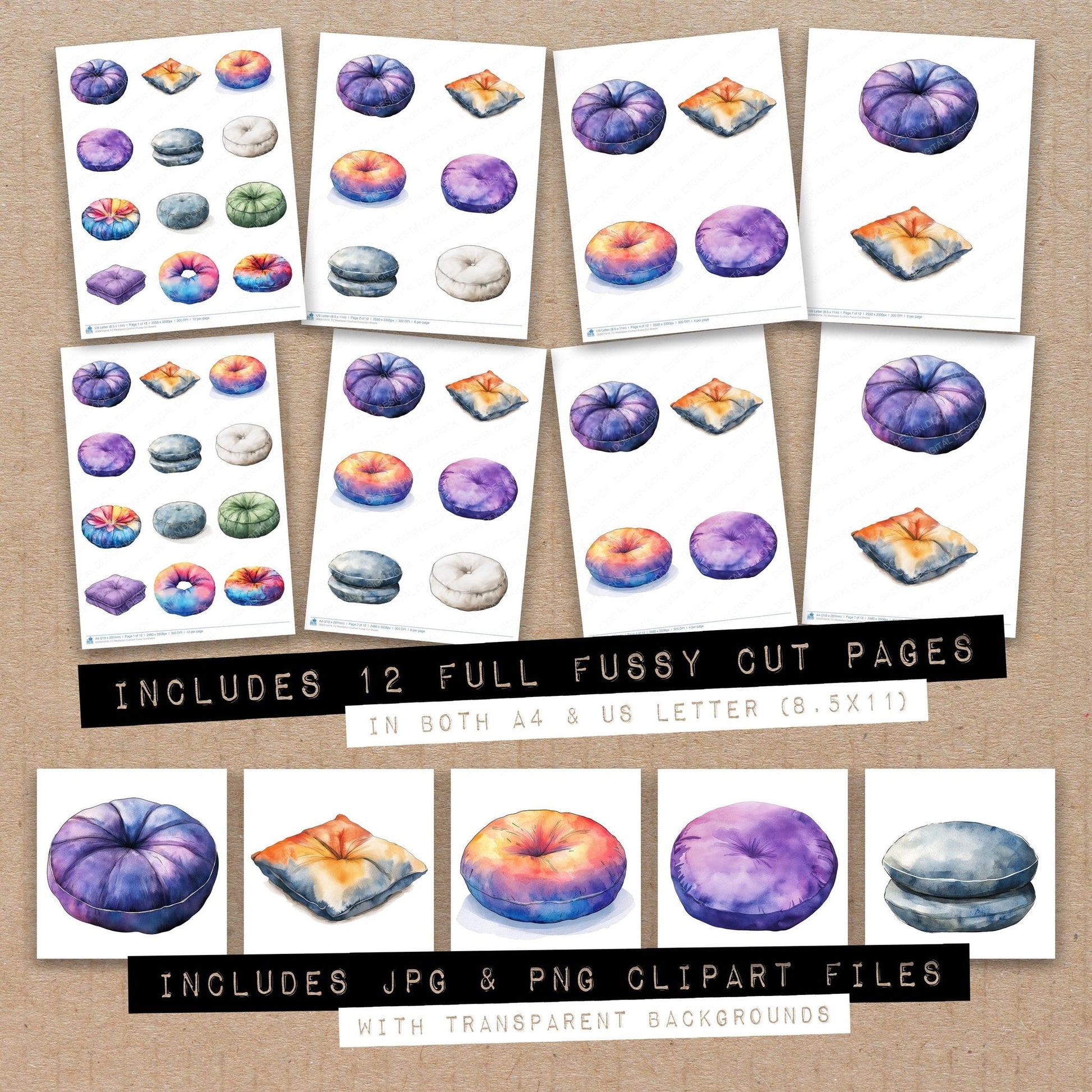 DDD010416_FC Meditation Cushion Fussy Cut Sheets