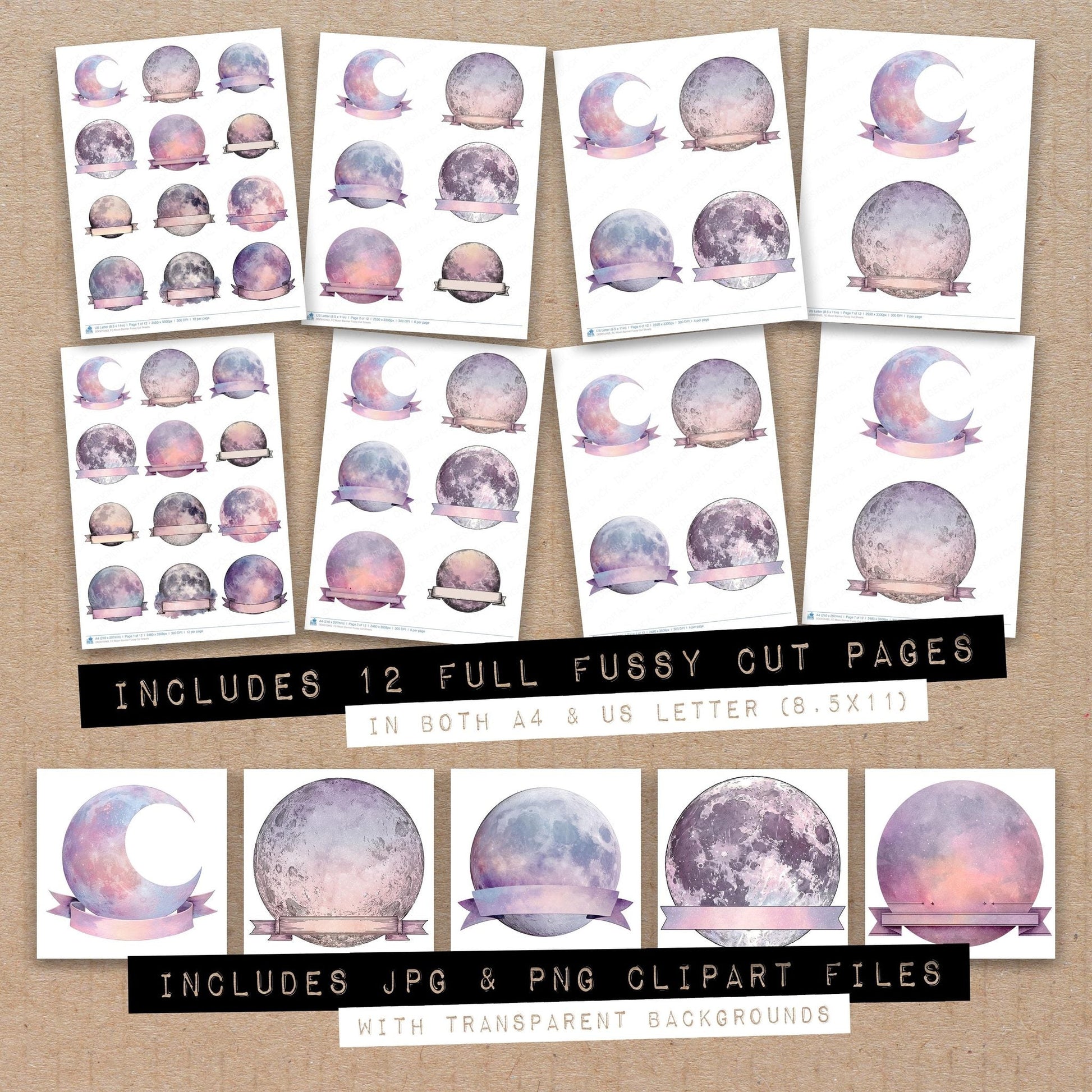 DDD010463_FC Moon Banner Fussy Cut Sheets
