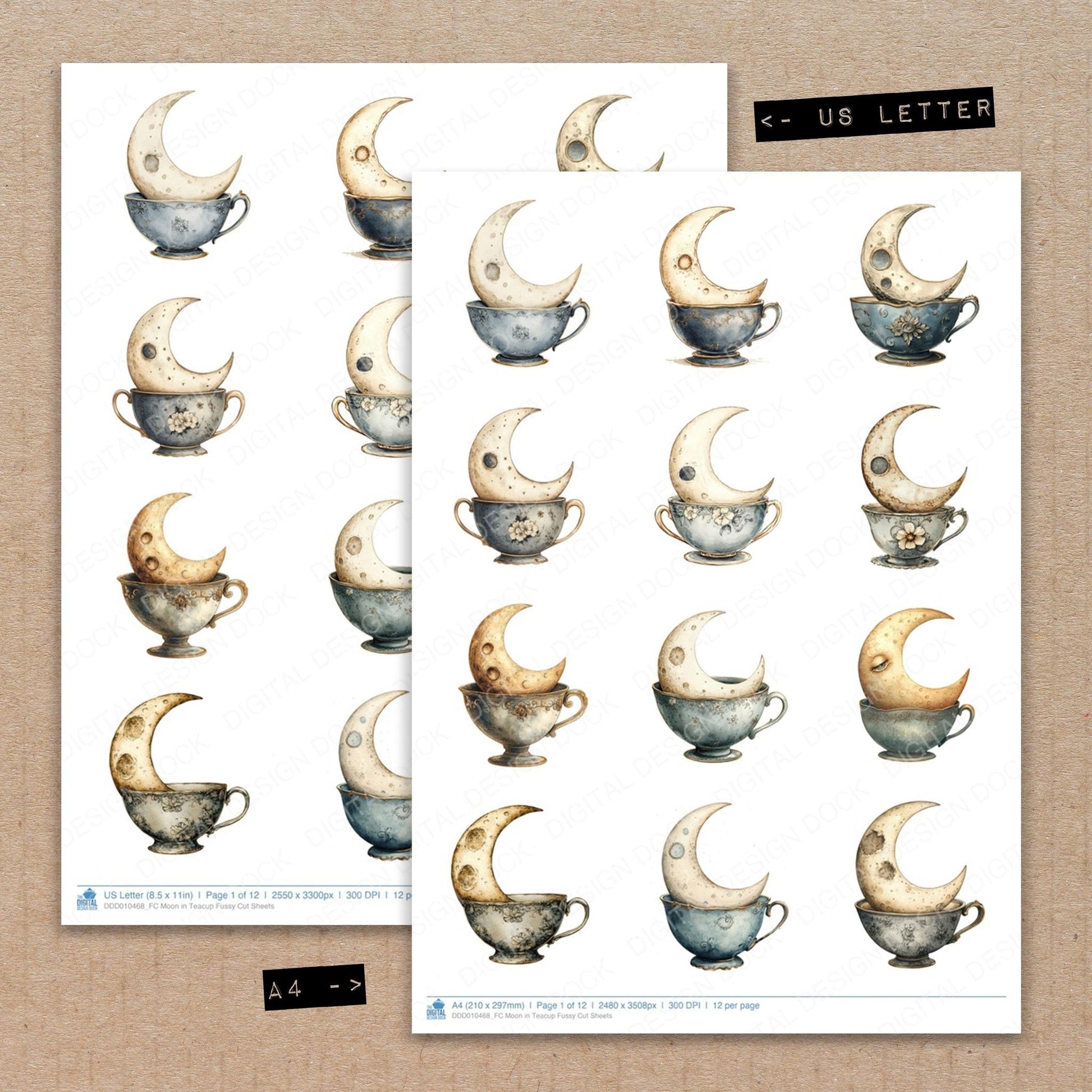 DDD010468_FC Moon in Teacup Fussy Cut Sheets