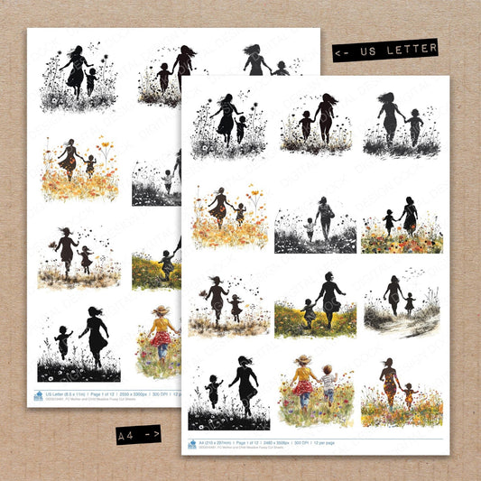 DDD010481_FC Mother and Child Meadow Fussy Cut Sheets