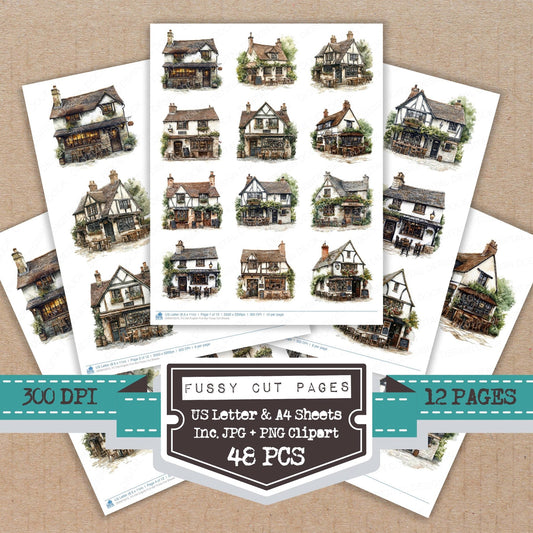 DDD010575_FC Old English Pub Bar Fussy Cut Sheets