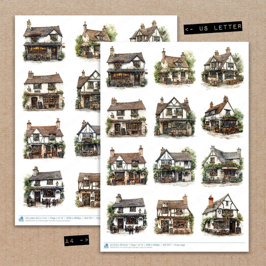 DDD010575_FC Old English Pub Bar Fussy Cut Sheets