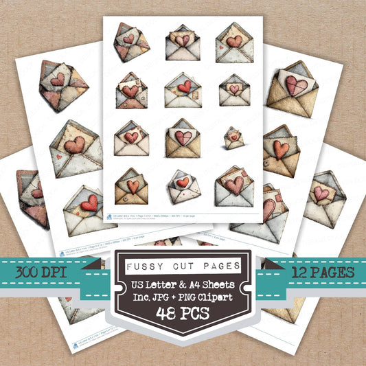 DDD010591_FC Open Love Letter Fussy Cut Sheets