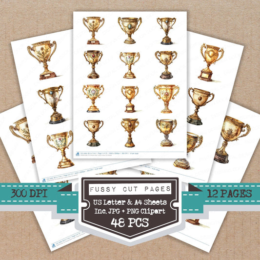 DDD010598_FC Ornate Gold Trophy Fussy Cut Sheets