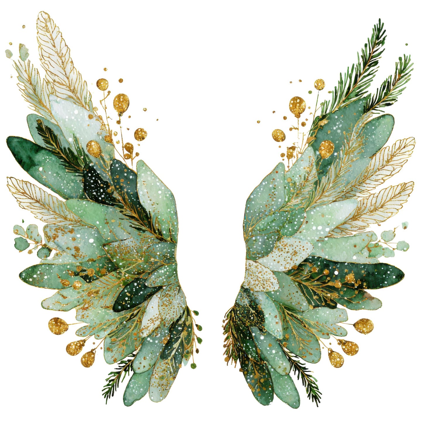 Pine Branch Fairy Wings Fussy Cut Sheets (DDD010671)
