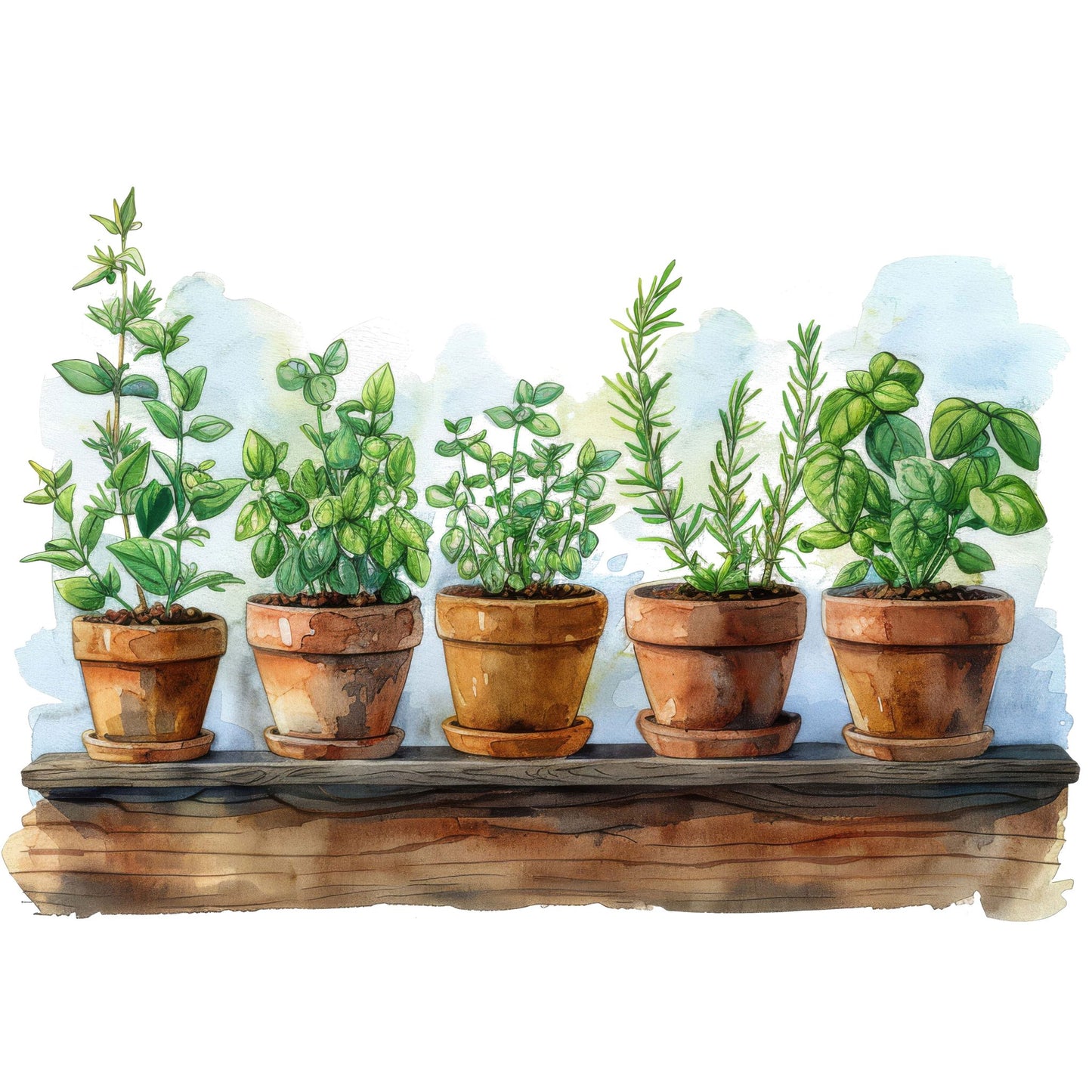 Potted Herb Garden Fussy Cut Sheets (DDD010716)
