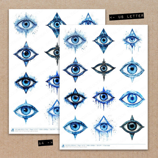 The Evil Eye Fussy Cut Sheets (DDD011122)