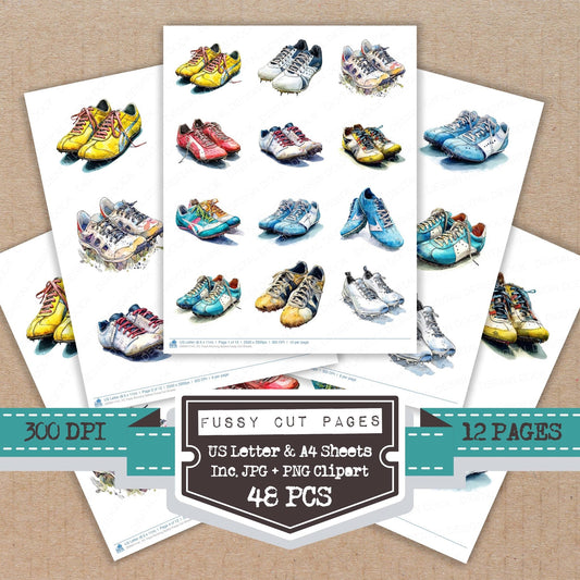 Track Running Spikes Fussy Cut Sheets (DDD011141)