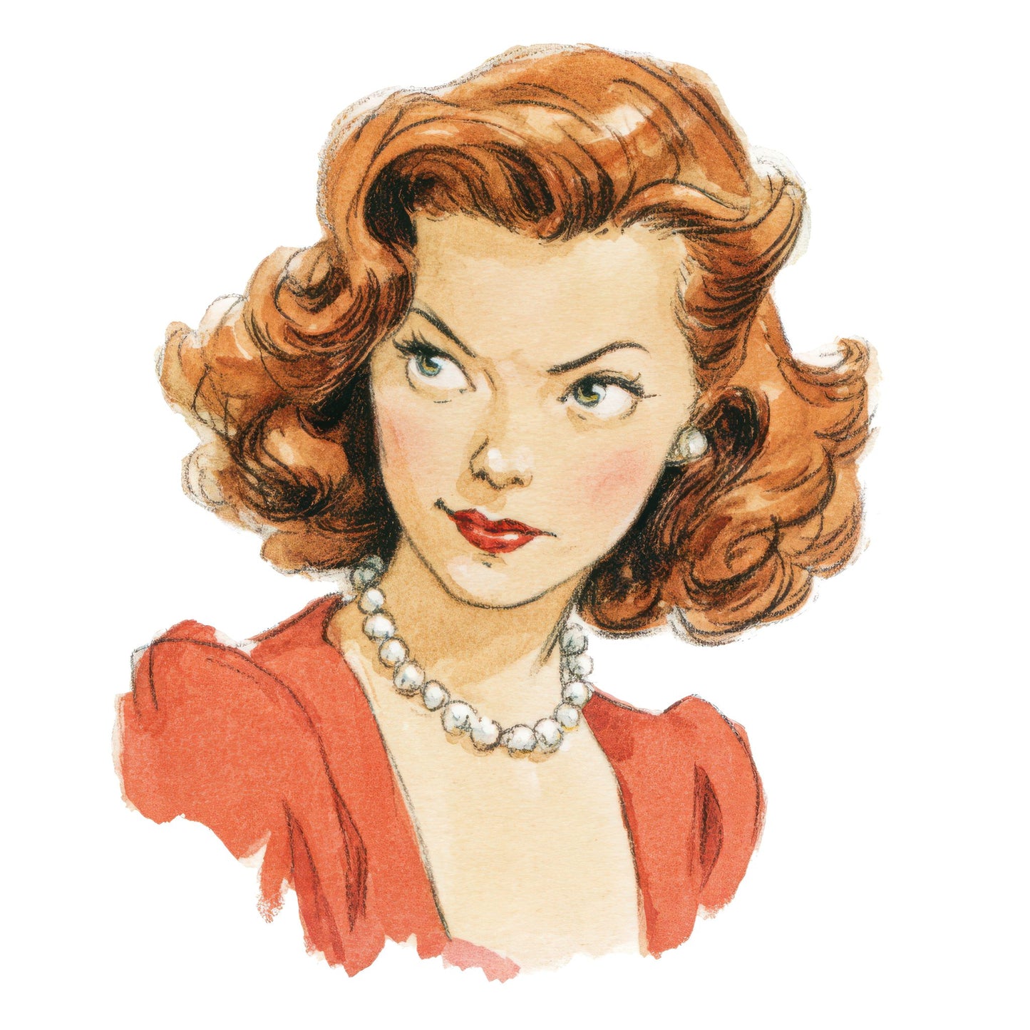 Vintage Actress Portrait Fussy Cut Sheets (DDD011210)