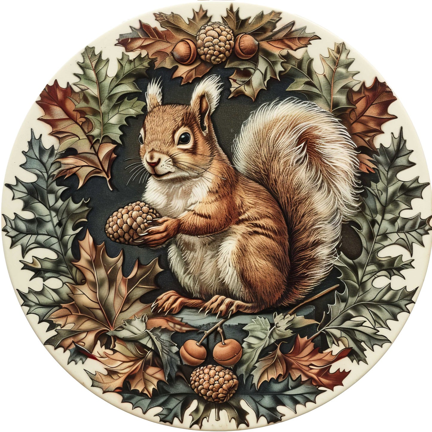 Vintage Squirrel Illustration Fussy Cut Sheets (DDD011297)