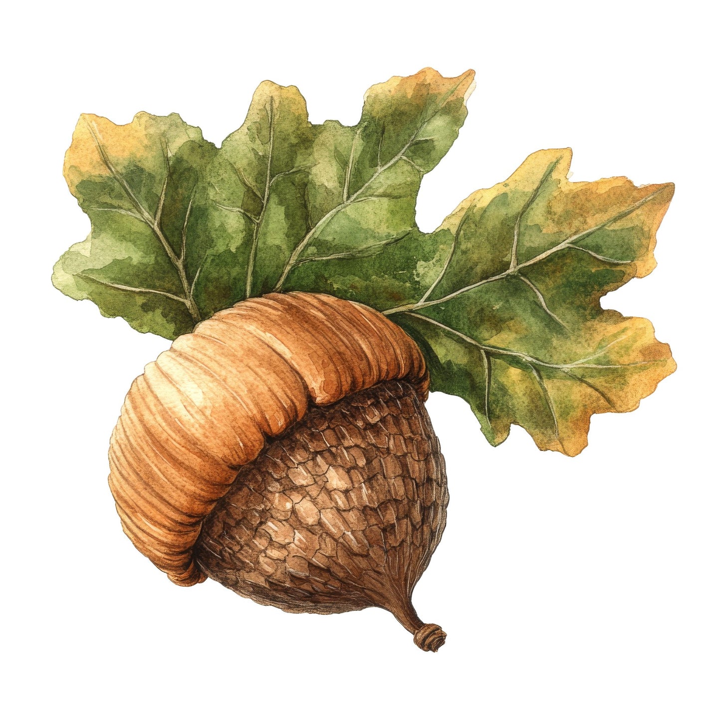 Watercolour Acorn Fussy Cut Sheets (DDD011338)