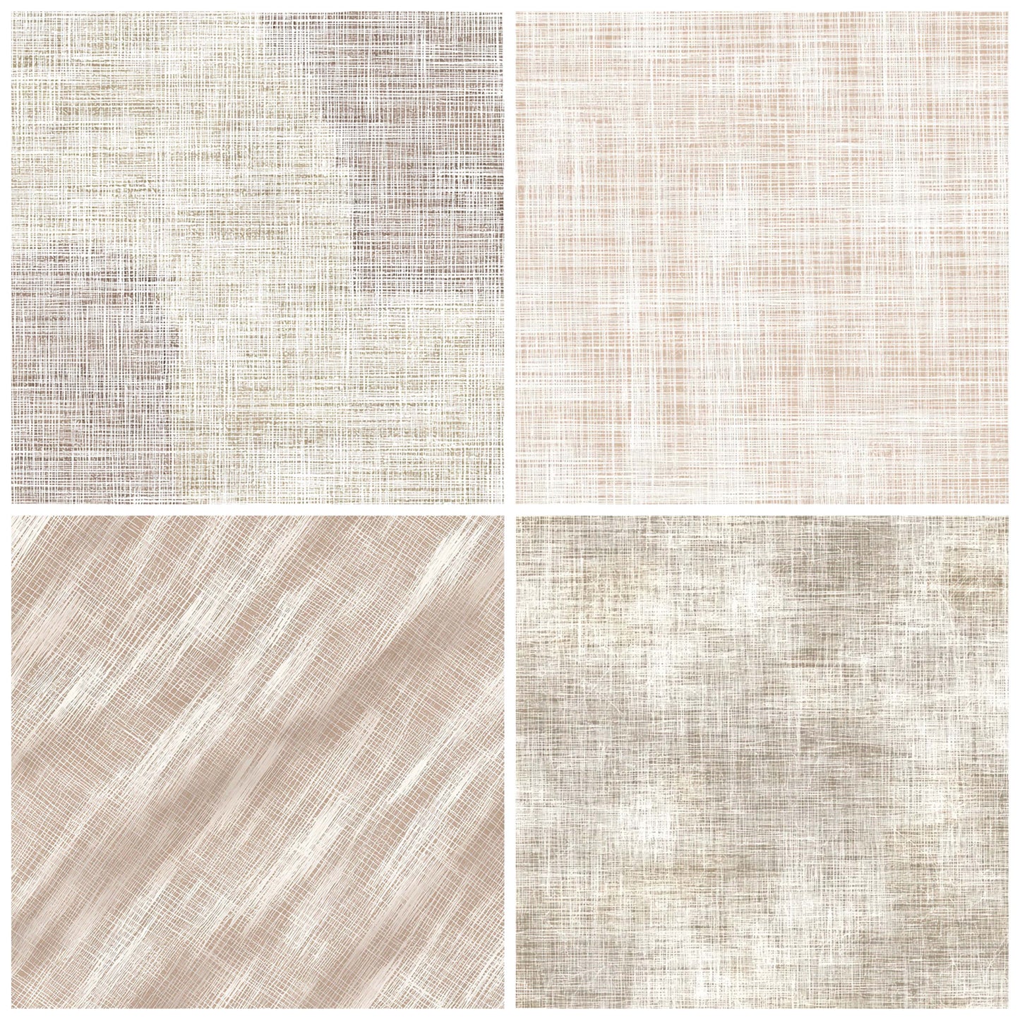 Close view of Frayed Fabric Thread Texture background papers highlighting collage composition and cohesive colour tones