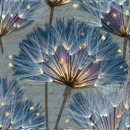 Xray Dandelion Clocks Pewter Lilac Digital Paper Pack (DDD012348)