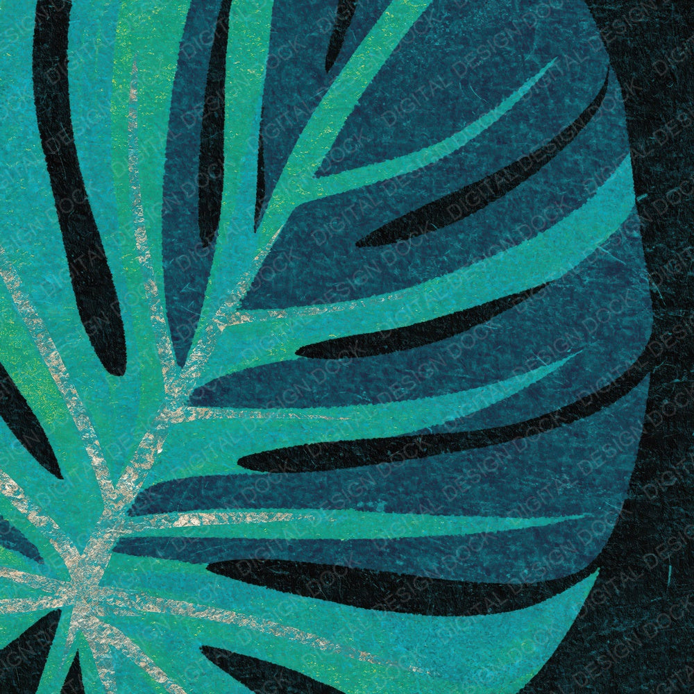 Xray Monstera Emerald Charcoal Digital Paper Pack (DDD012356)