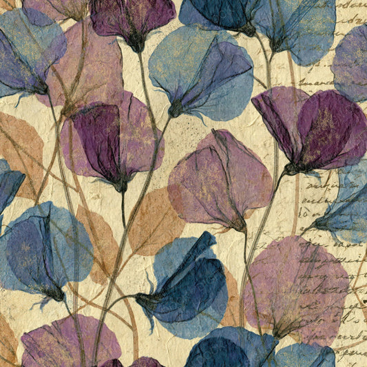 Xray Sweet Peas Tendrils Lilac Mauve Digital Paper Pack (DDD012363)
