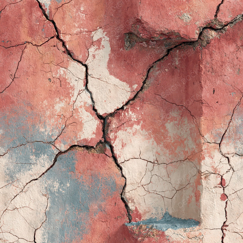 Fresco Cracked Rose Terracotta Digital Paper Pack (DDD012365)