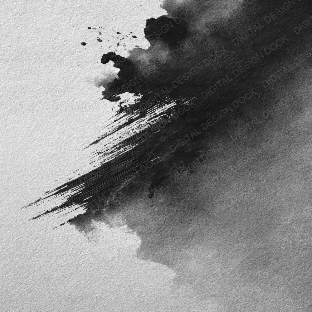 Ink Wash Charcoal Graphite Digital Paper Pack (DDD012366)
