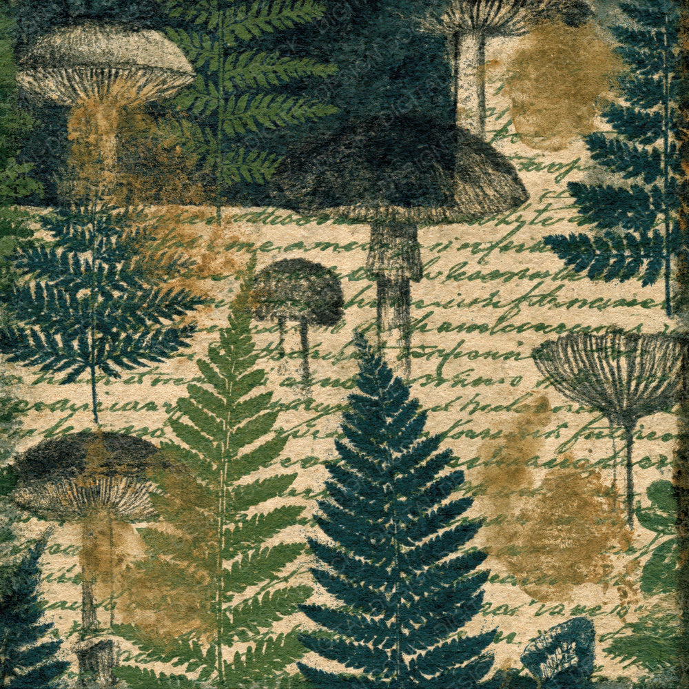 Vintage Paper Field Journal Moss Sage Digital Paper Pack (DDD012373)