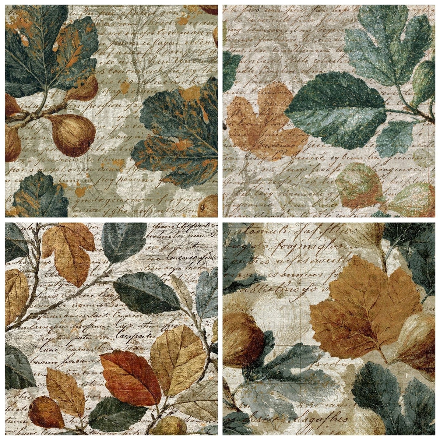 Vintage Paper Fig Ledger Walnut Digital Paper Pack (DDD012374)