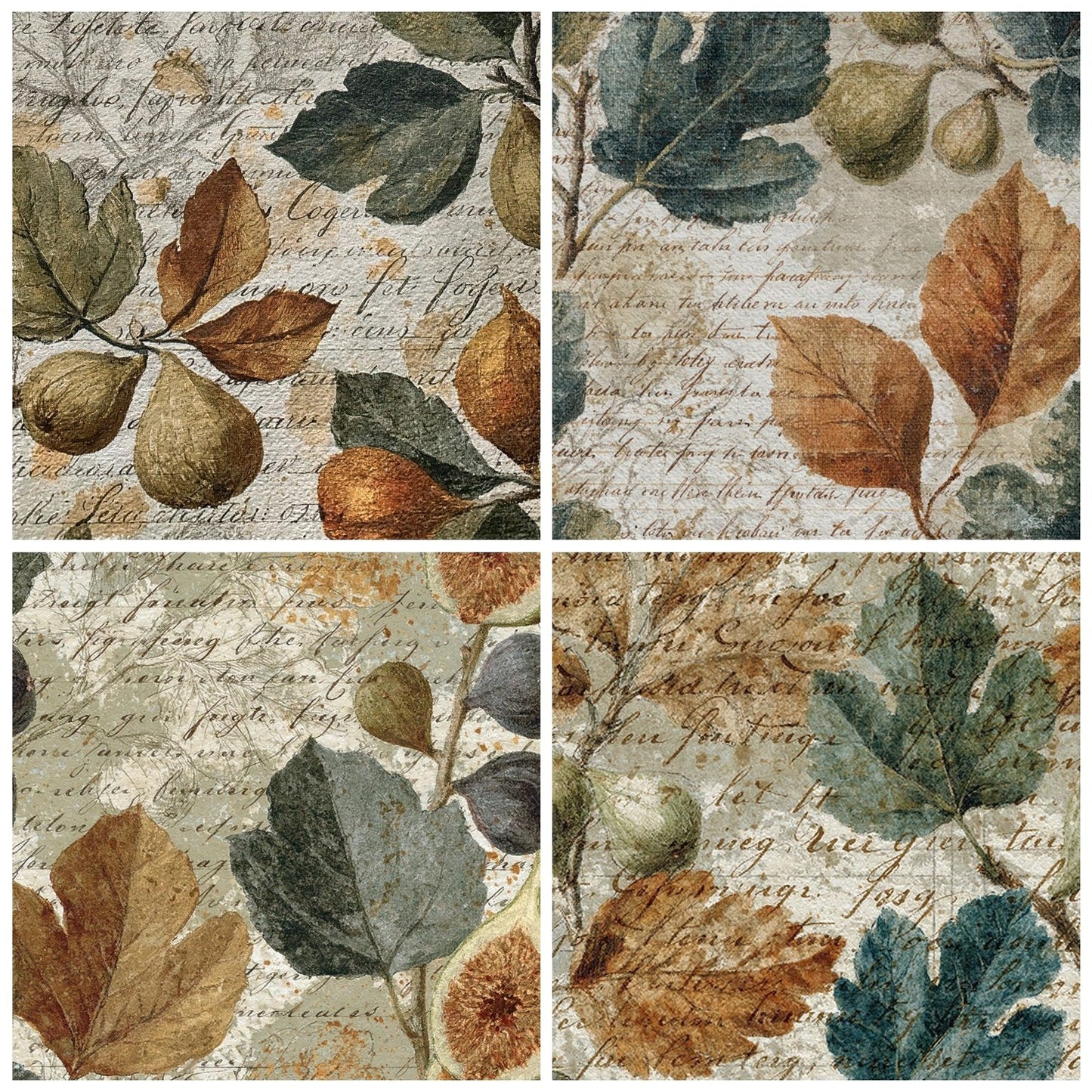 Vintage Paper Fig Ledger Walnut Digital Paper Pack (DDD012374)