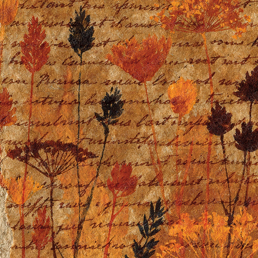 Vintage Paper Grasses Honey Caramel Digital Paper Pack (DDD012376)
